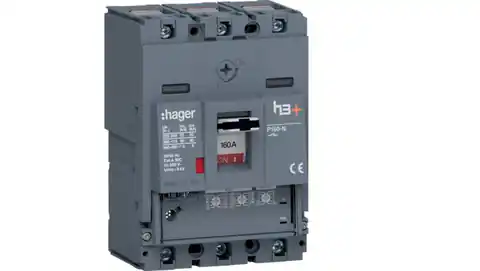 ⁨MCCB Wyłącznik mocy h3+ P160 3P 160A 40kA LSnI HNS160GC⁩ w sklepie Wasserman.eu