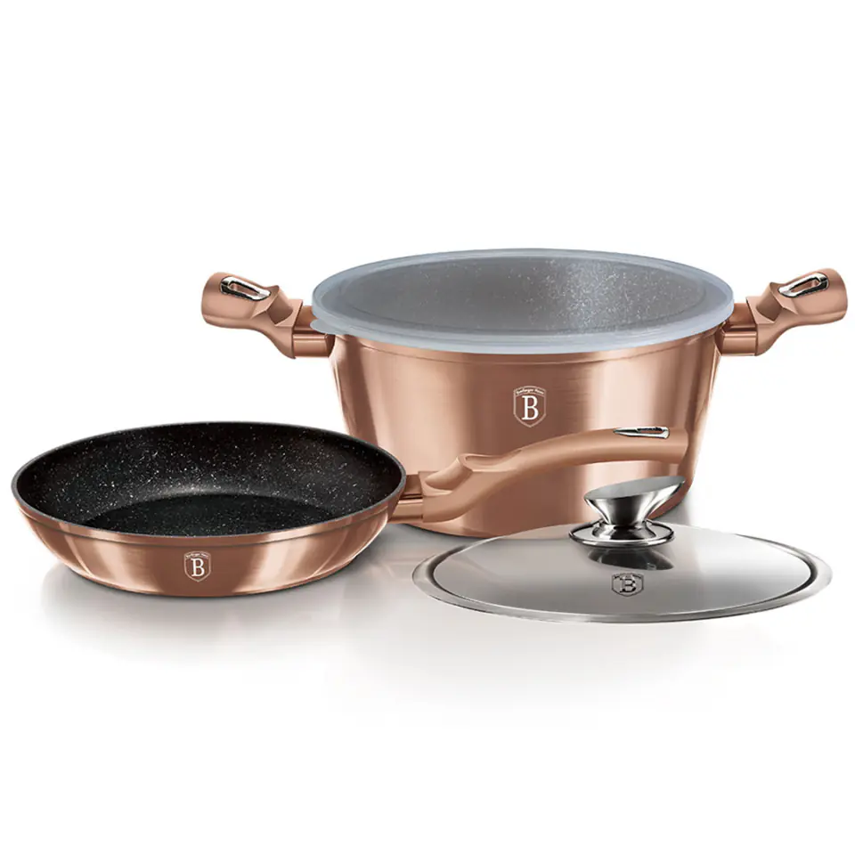 ⁨GARNEK I PATELNIA BERLINGER HAUS BH-6200 ROSE GOLD⁩ w sklepie Wasserman.eu