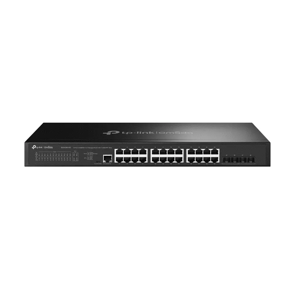 ⁨TP-Link Omada 24-Port 2.5GBASE-T L2+ Managed Switch with 4 10GE SFP+ Slots⁩ at Wasserman.eu