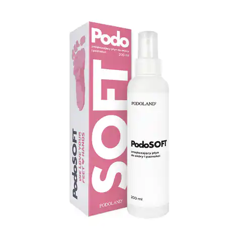 ⁨Podoland preparat PodoSoft zmiękczający płyn do skóry i paznokci 200ml⁩ w sklepie Wasserman.eu