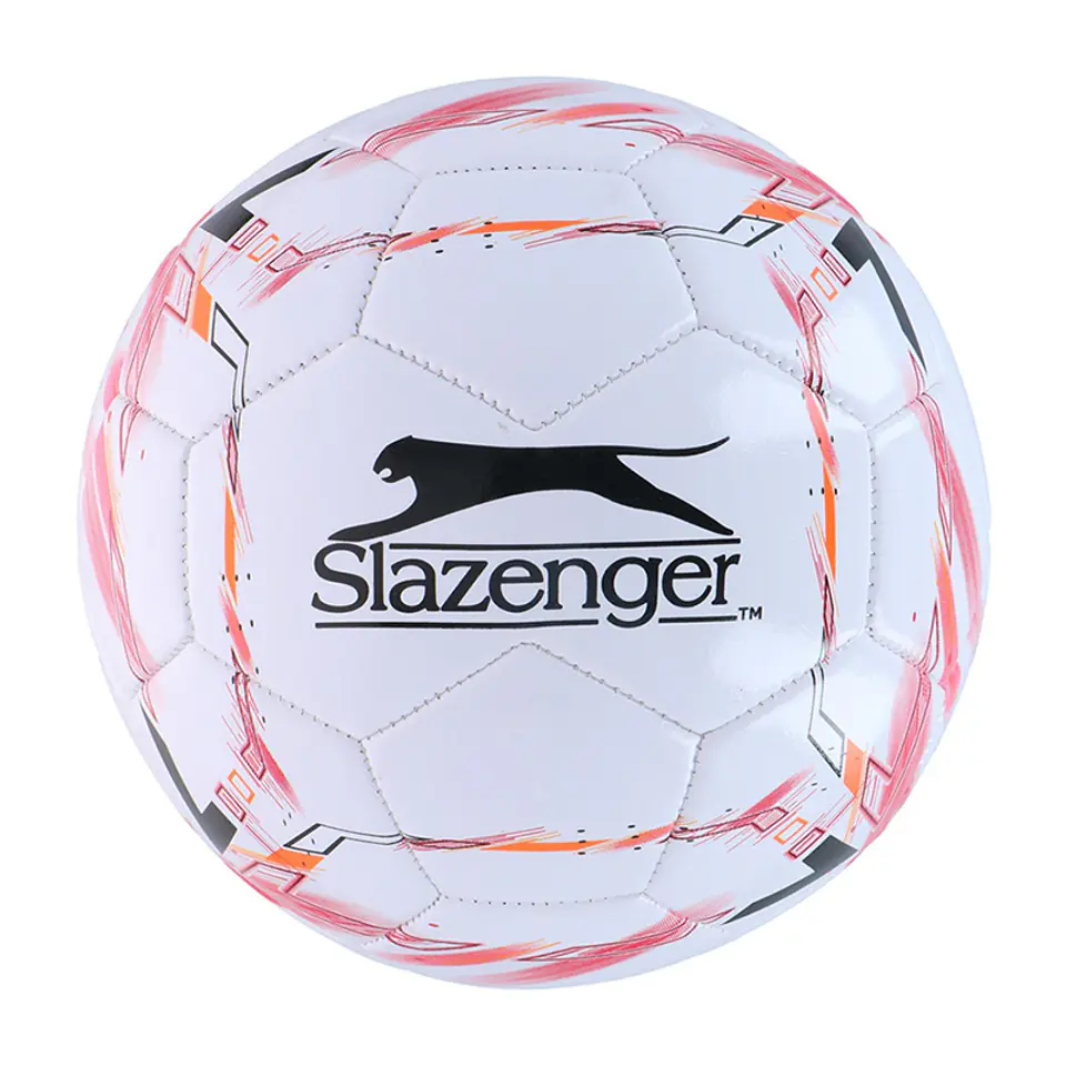 ⁨Slazenger - Piłka do piłki nożnej r. 5 (biały / czerwony)⁩ w sklepie Wasserman.eu