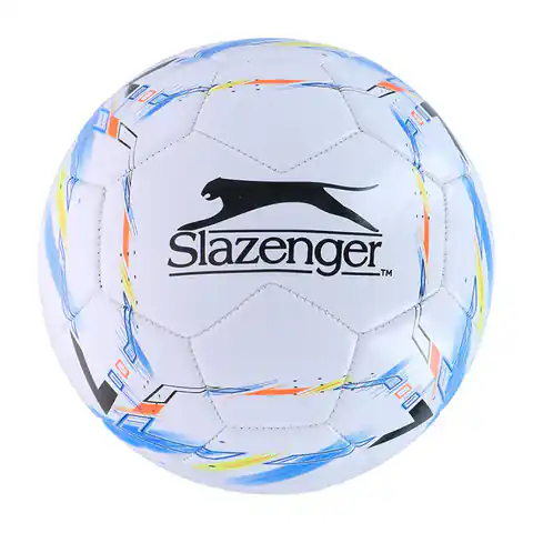 ⁨Slazenger - Piłka do piłki nożnej r. 5 (biały / niebieski)⁩ w sklepie Wasserman.eu