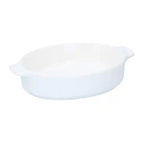 ⁨Alpina - Naczynie do pieczenia ceramiczne 20x12,5x4,5 cm 460 ml (biały)⁩ w sklepie Wasserman.eu