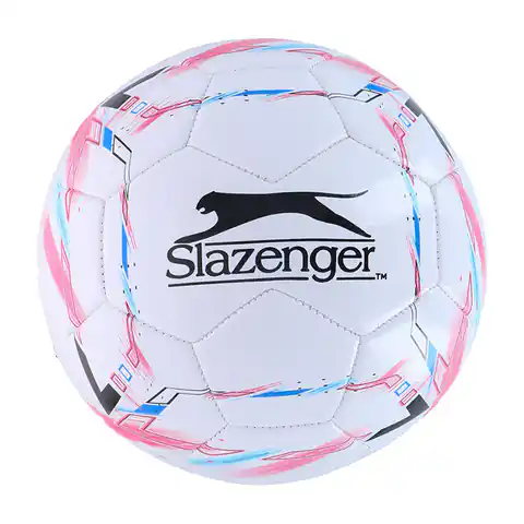 ⁨Slazenger - Piłka do piłki nożnej r. 5 (biały / różowy)⁩ w sklepie Wasserman.eu