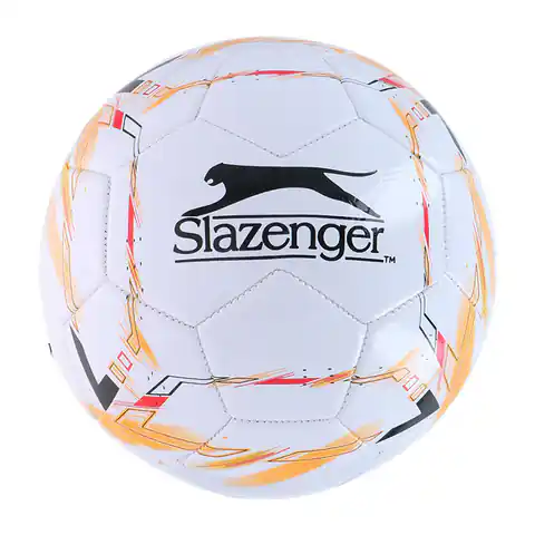 ⁨Slazenger - Piłka do piłki nożnej r. 5 (biały / pomarańczowy)⁩ w sklepie Wasserman.eu