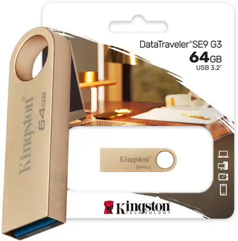 ⁨Pendrive Kingston Data Traveler DTSE9G3 64GB USB3.2 Gen1⁩ w sklepie Wasserman.eu