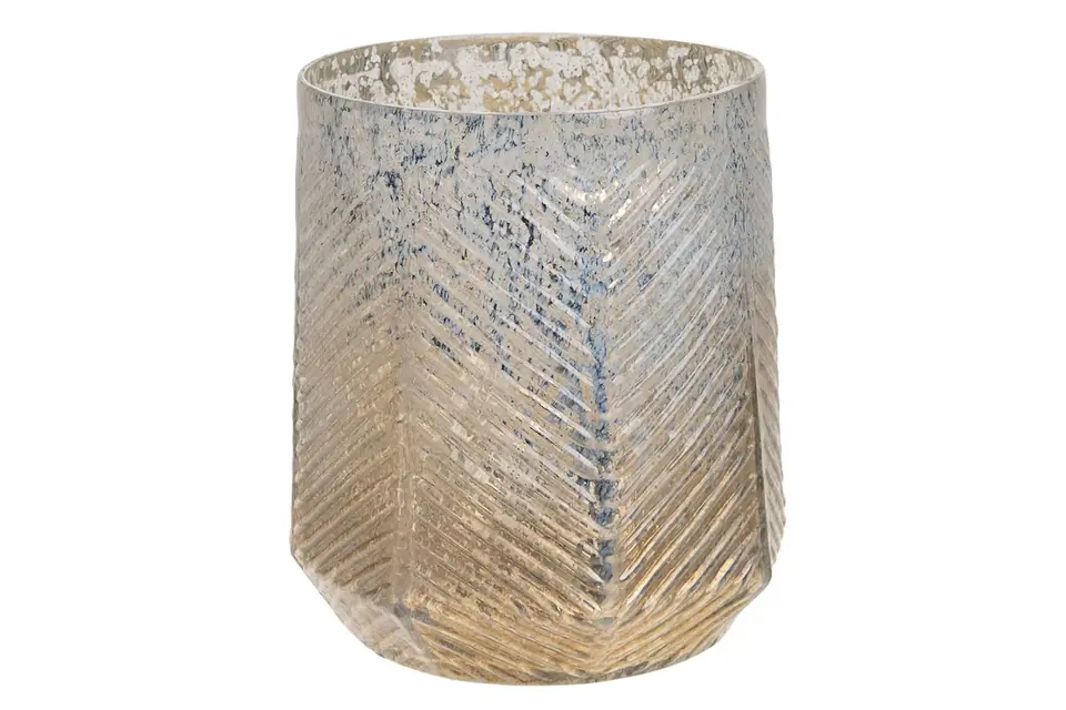 Szklany świecznik na święcę tealighty 20,5cm w sklepie Wasserman.eu