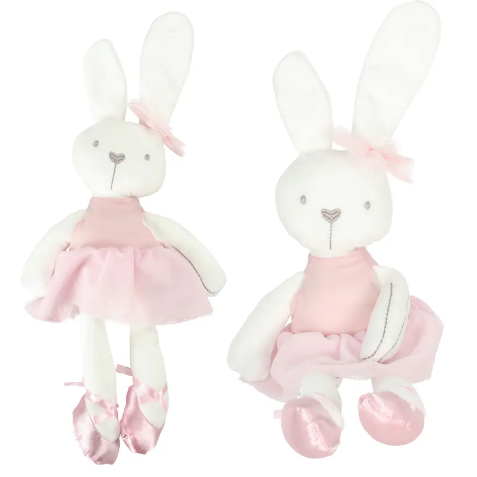⁨Maskotka pluszowa królik w różowej sukience 42cm⁩ w sklepie Wasserman.eu