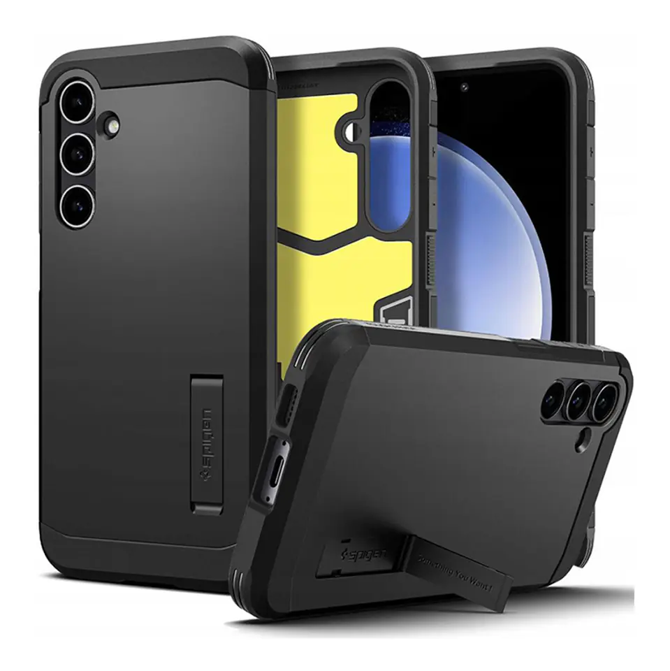 ⁨Spigen Tough Armor - Etui do Samsung Galaxy S23 FE (Czarny)⁩ w sklepie Wasserman.eu