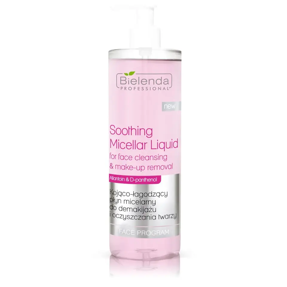 ⁨Bielenda Professional Soothing Micellar Liquid soothing micellar liquid for make-up removal and facial cleansing 500ml⁩ at Wasserman.eu