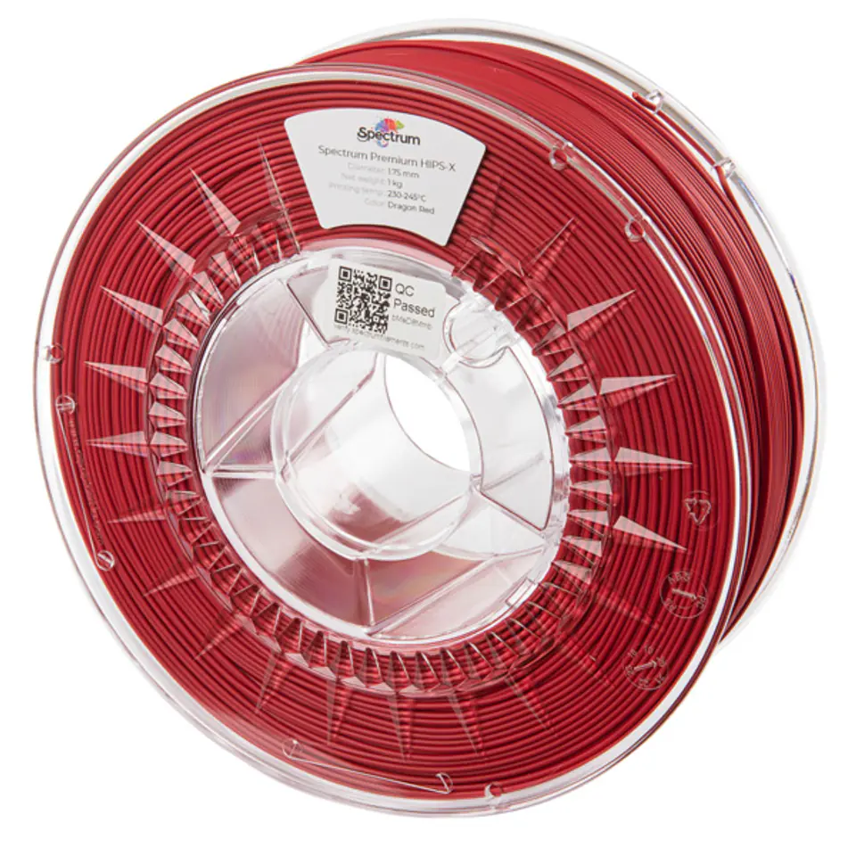 ⁨Spectrum 3D filament, HIPS-X, 1,75mm, 1000g, 80077, dragon red⁩ w sklepie Wasserman.eu