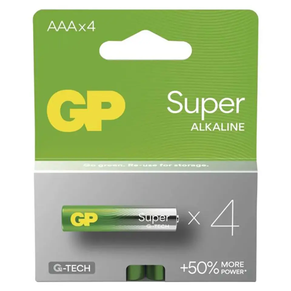 ⁨ALKALINE BATTERIES LR03 /SSS GP SUPER 4PCS.⁩ at Wasserman.eu