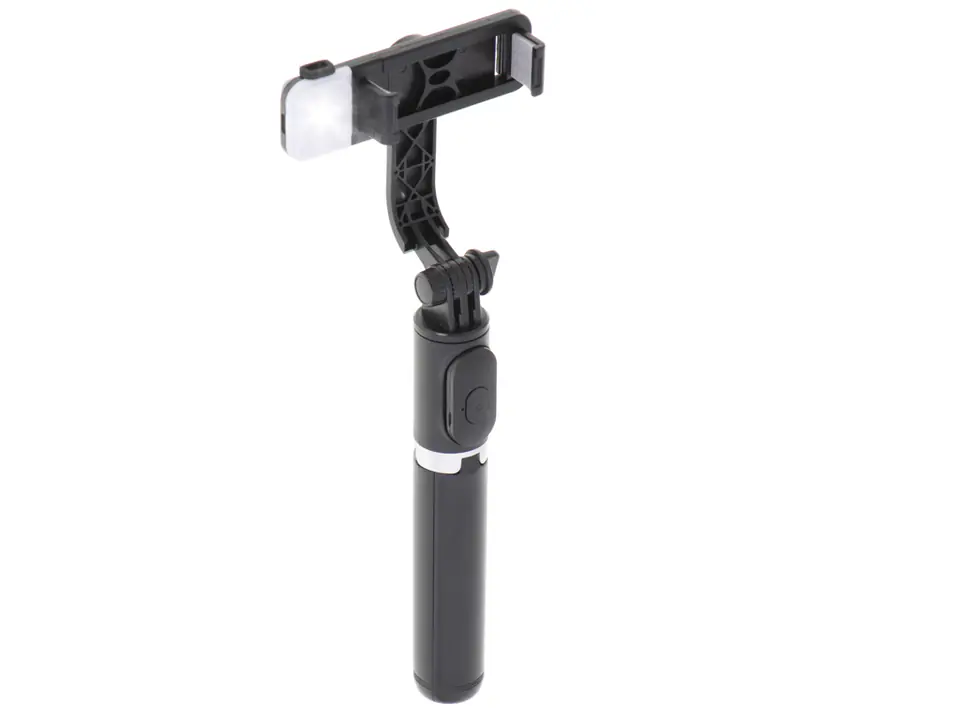 ⁨Kijek do selfie lampka LED statyw tripod czarny⁩ w sklepie Wasserman.eu