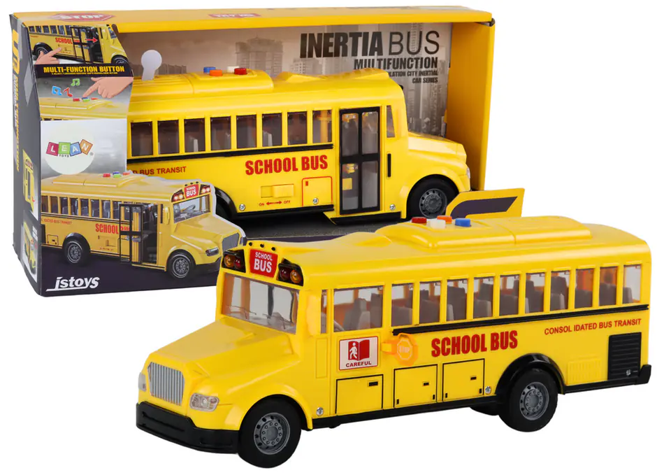 Autobus Szkolny 1:16 Napęd Frykcyjny Otwierane Drzwi Światła Dźwięki Żółty w sklepie Wasserman.eu