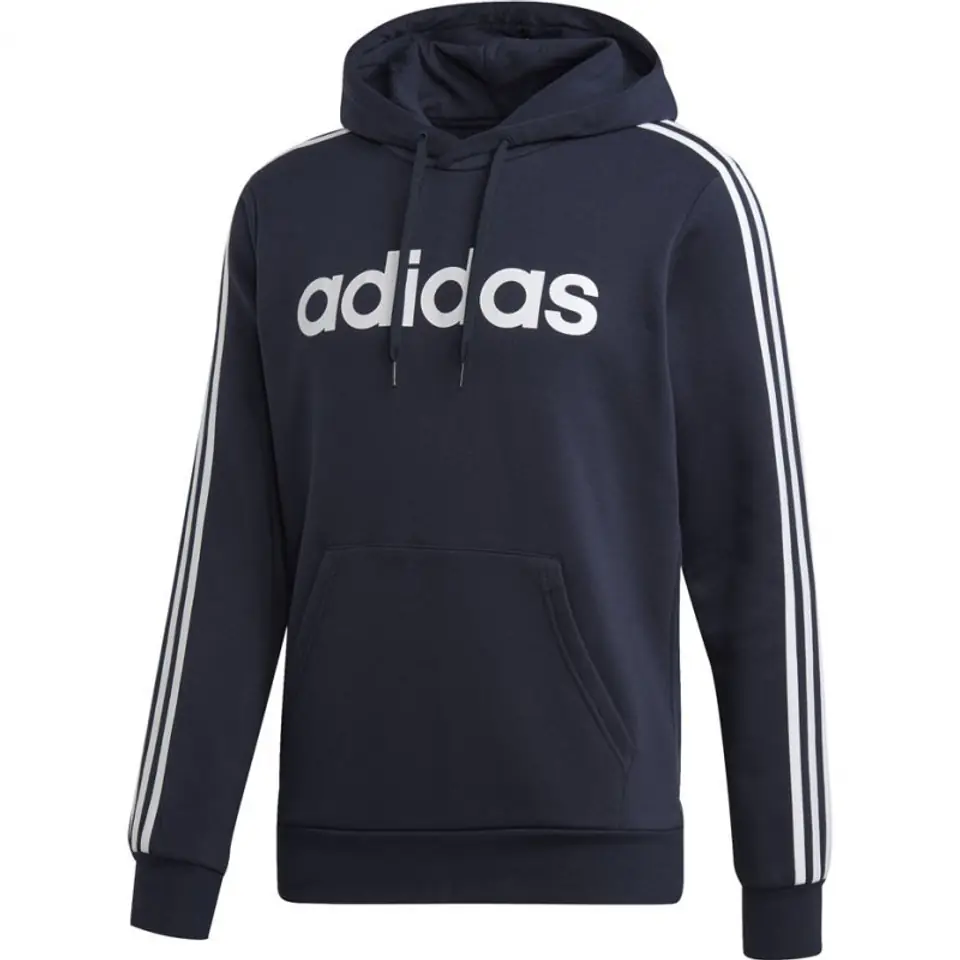 ⁨Bluza adidas Essentials 3 S PO FL granatowa M DU0494 (kolor Granatowy, rozmiar S)⁩ w sklepie Wasserman.eu