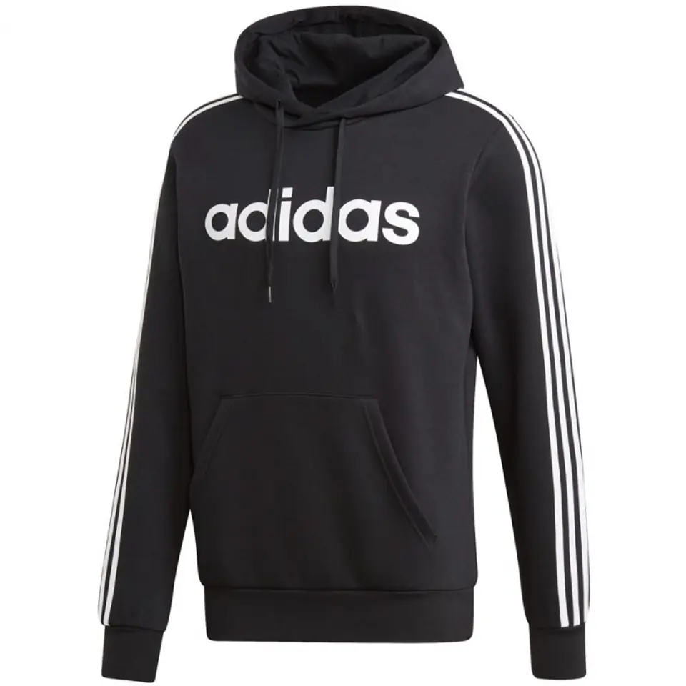 ⁨Bluza adidas Essentials 3S PO FL M (kolor Czarny, rozmiar S)⁩ w sklepie Wasserman.eu