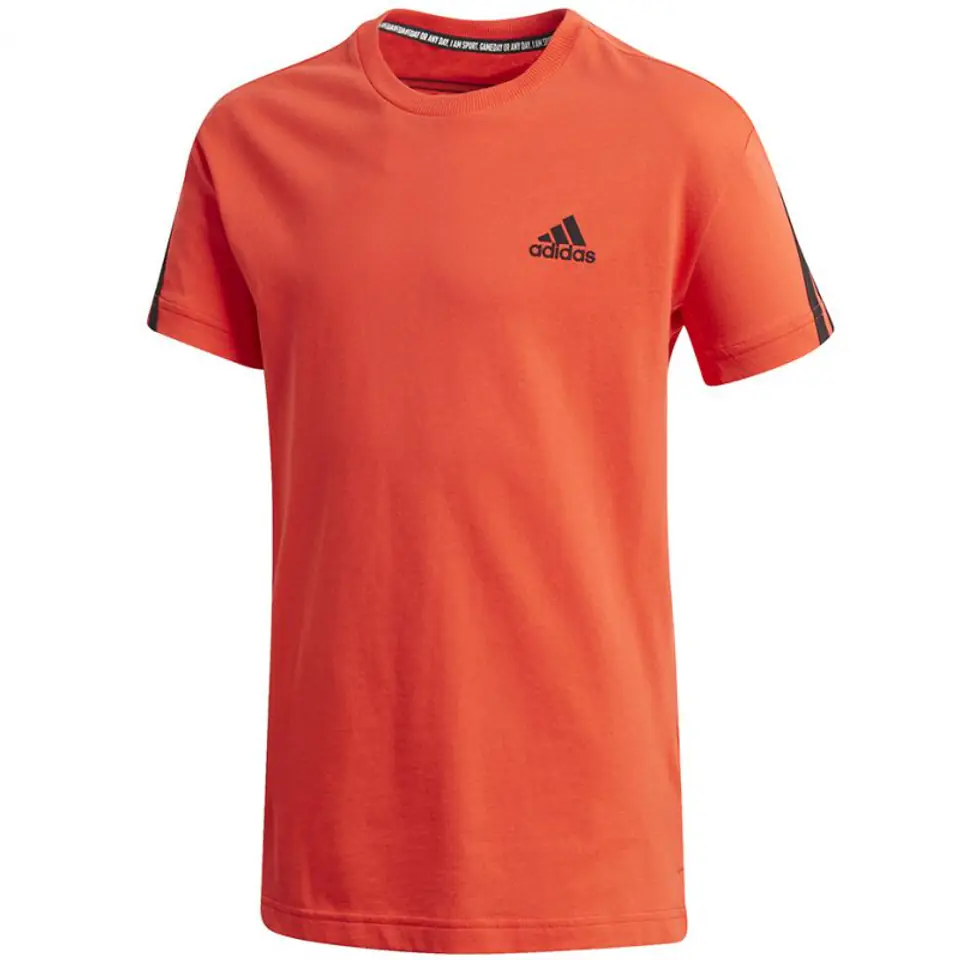 ⁨Koszulka adidas B 3S Tee Jr GK3194 (kolor Pomarańczowy, rozmiar 152cm)⁩ w sklepie Wasserman.eu