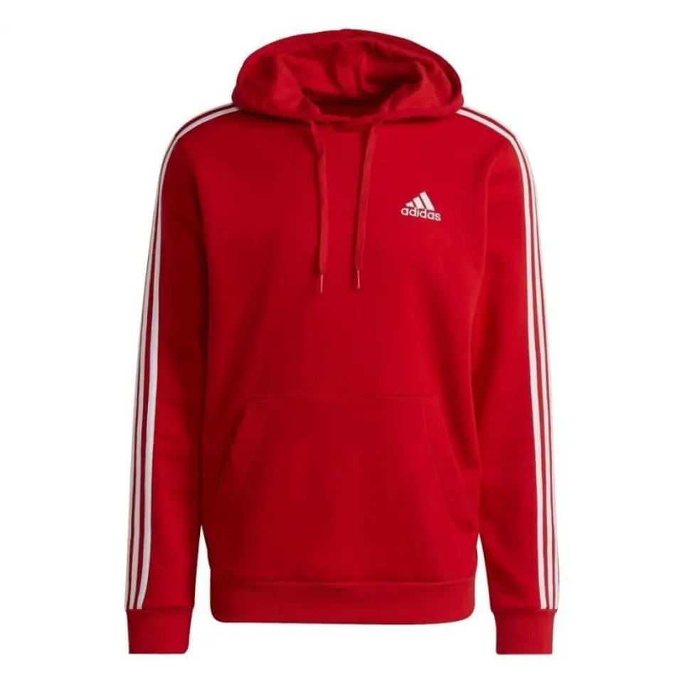 ⁨Bluza adidas Essentials Fleece M GU2523 (kolor Czerwony, rozmiar L)⁩ w sklepie Wasserman.eu