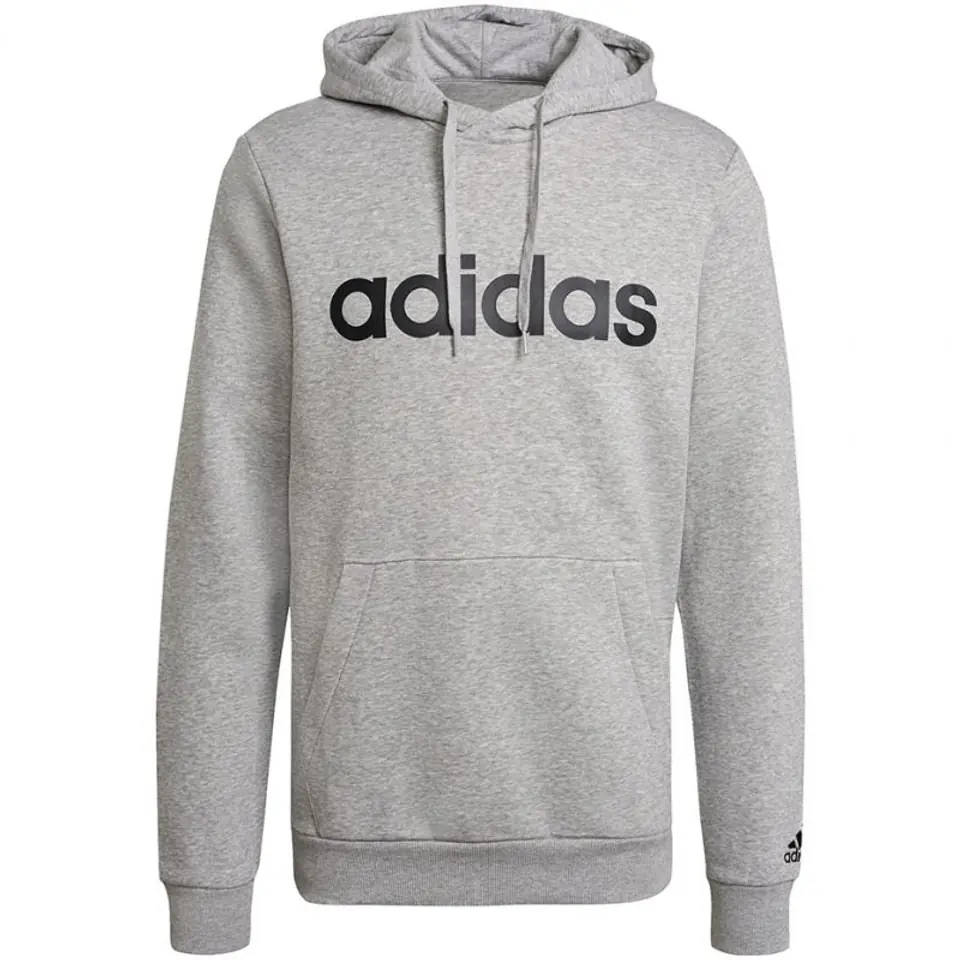 ⁨Bluza adidas Essentials Hoodie M GK9071 (kolor Szary/Srebrny, rozmiar S)⁩ w sklepie Wasserman.eu