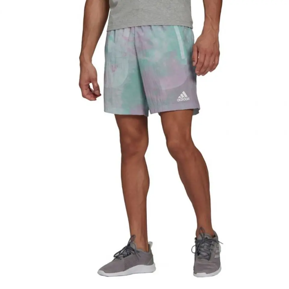 ⁨Spodenki adidas Essentials Short M (kolor Fioletowy. Zielony, rozmiar 2 XL)⁩ w sklepie Wasserman.eu