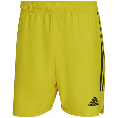 ⁨Spodenki adidas Condivo 22 Match Day M (kolor Czarny. Żółty, rozmiar L)⁩ w sklepie Wasserman.eu