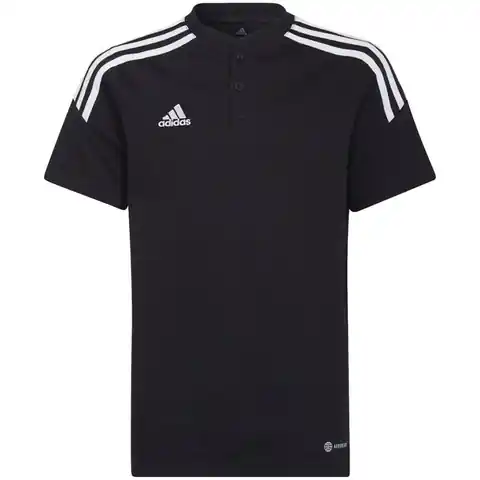 ⁨Koszulka adidas Condivo 22 Polo Jr (kolor Czarny, rozmiar 140cm)⁩ w sklepie Wasserman.eu