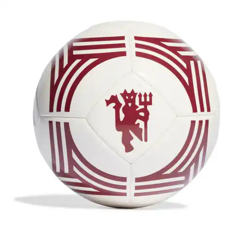⁨Piłka nożna adidas Manchester United Club 3rd (kolor Biały. Czerwony, rozmiar 5)⁩ w sklepie Wasserman.eu