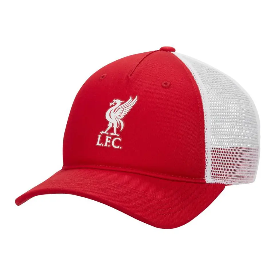 ⁨Czapka z daszkiem Nike Liverpool FC Rise FN4877 (kolor Biały. Czerwony, rozmiar S/M)⁩ w sklepie Wasserman.eu