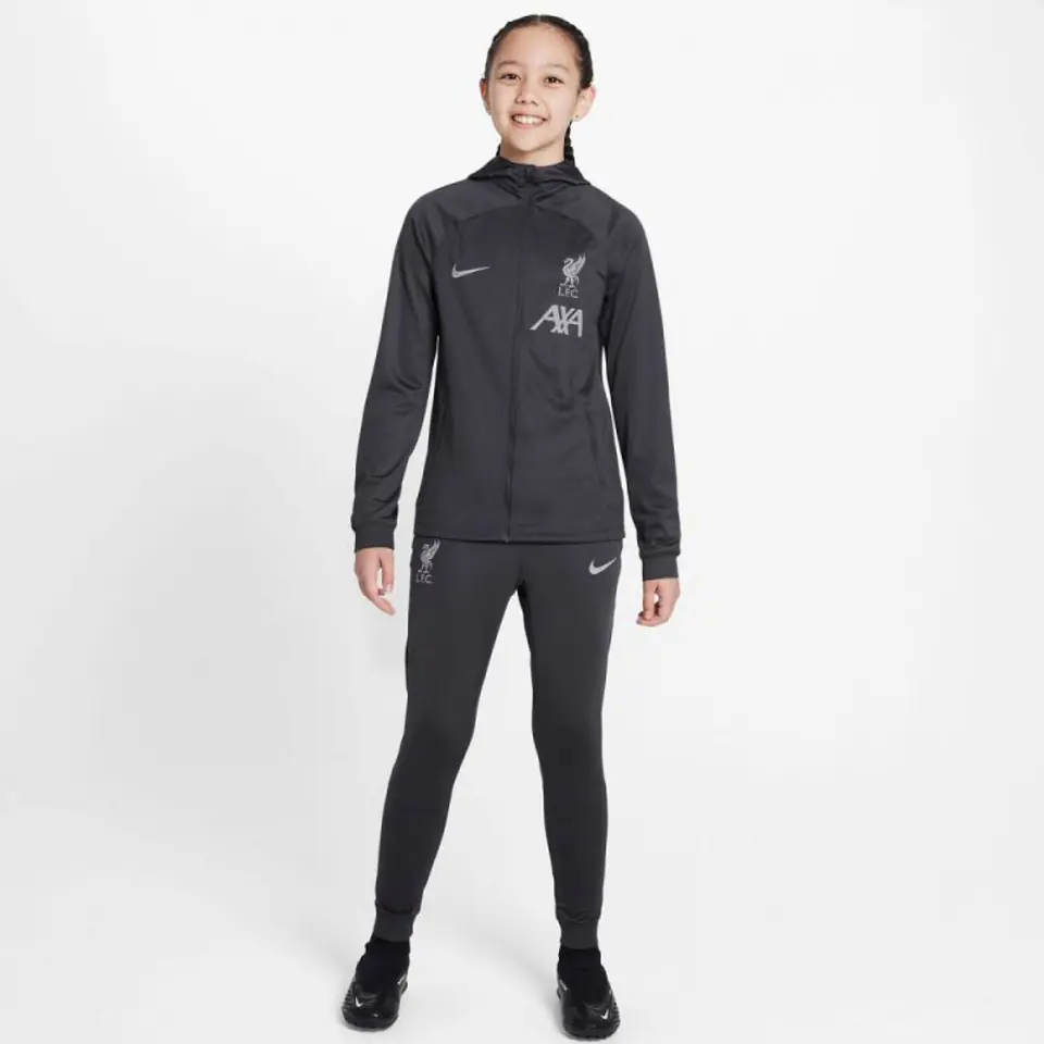 ⁨Dres Nike Liverpool FC Strike HD TRK Suit Jr FQ4122 (kolor Czarny, rozmiar XL (158-170cm))⁩ w sklepie Wasserman.eu