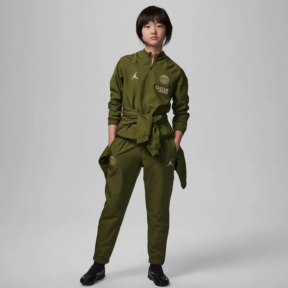 ⁨Dres Nike PSG Strike TrkSuit Jr (kolor Zielony, rozmiar L (147-158cm))⁩ w sklepie Wasserman.eu