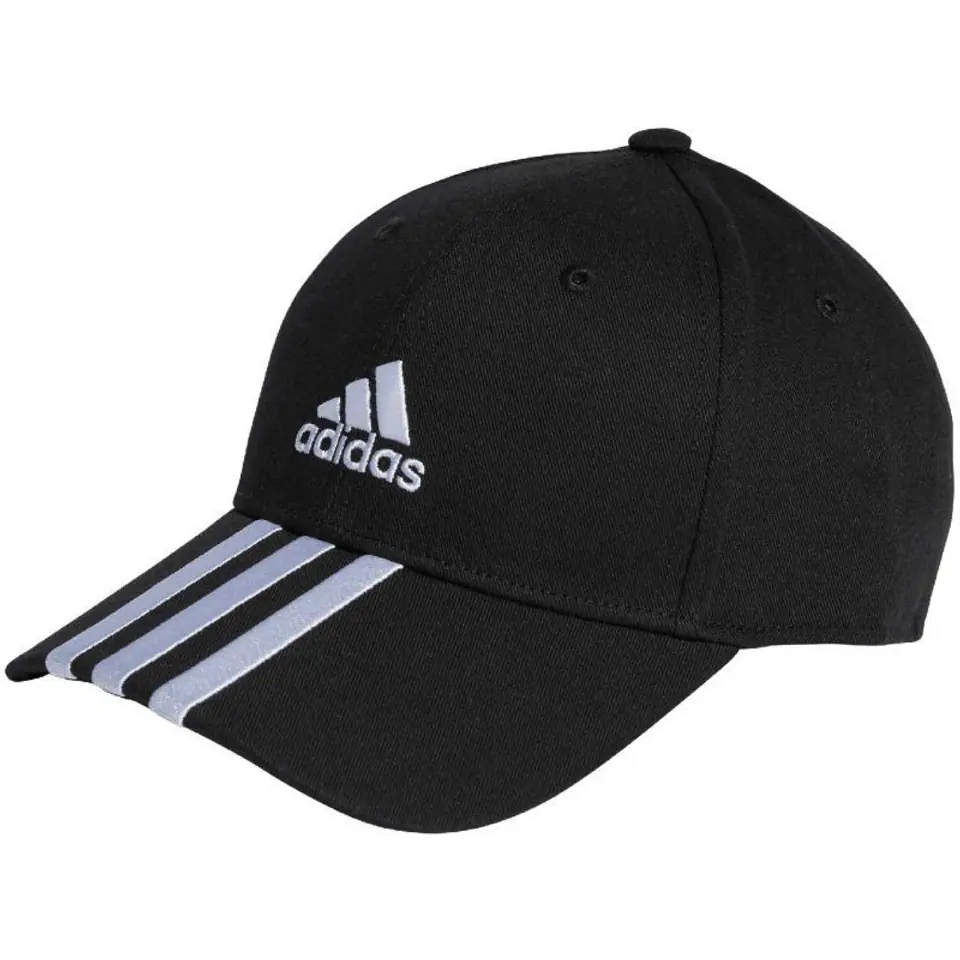 ⁨Czapka z daszkiem adidas Baseball 3-Stripes Cotton Twill Baseball (kolor Czarny, rozmiar Młodzieżowa)⁩ w sklepie Wasserman.eu