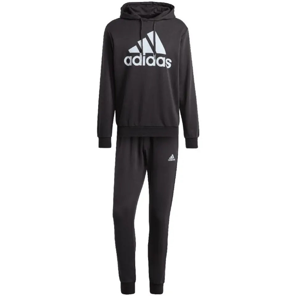 ⁨Dres adidas Big Logo Terry Track Suit M (kolor Czarny, rozmiar XL)⁩ w sklepie Wasserman.eu