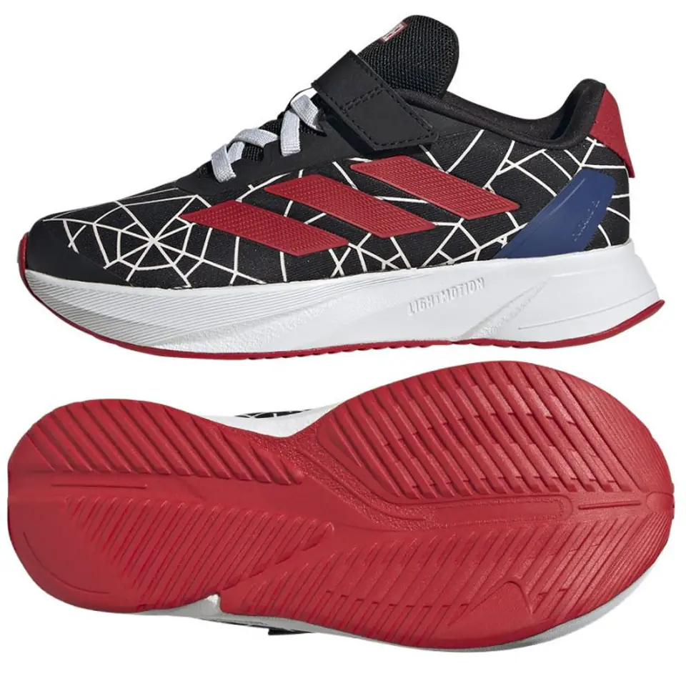 ⁨Buty adidas Duramo SPIDER-MAN K Jr (kolor Czarny, rozmiar 36 2/3)⁩ w sklepie Wasserman.eu