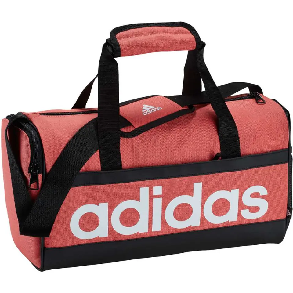 ⁨Torba adidas Essentials Linear Duffel Bag Extra Small (kolor Pomarańczowy. Różowy)⁩ w sklepie Wasserman.eu