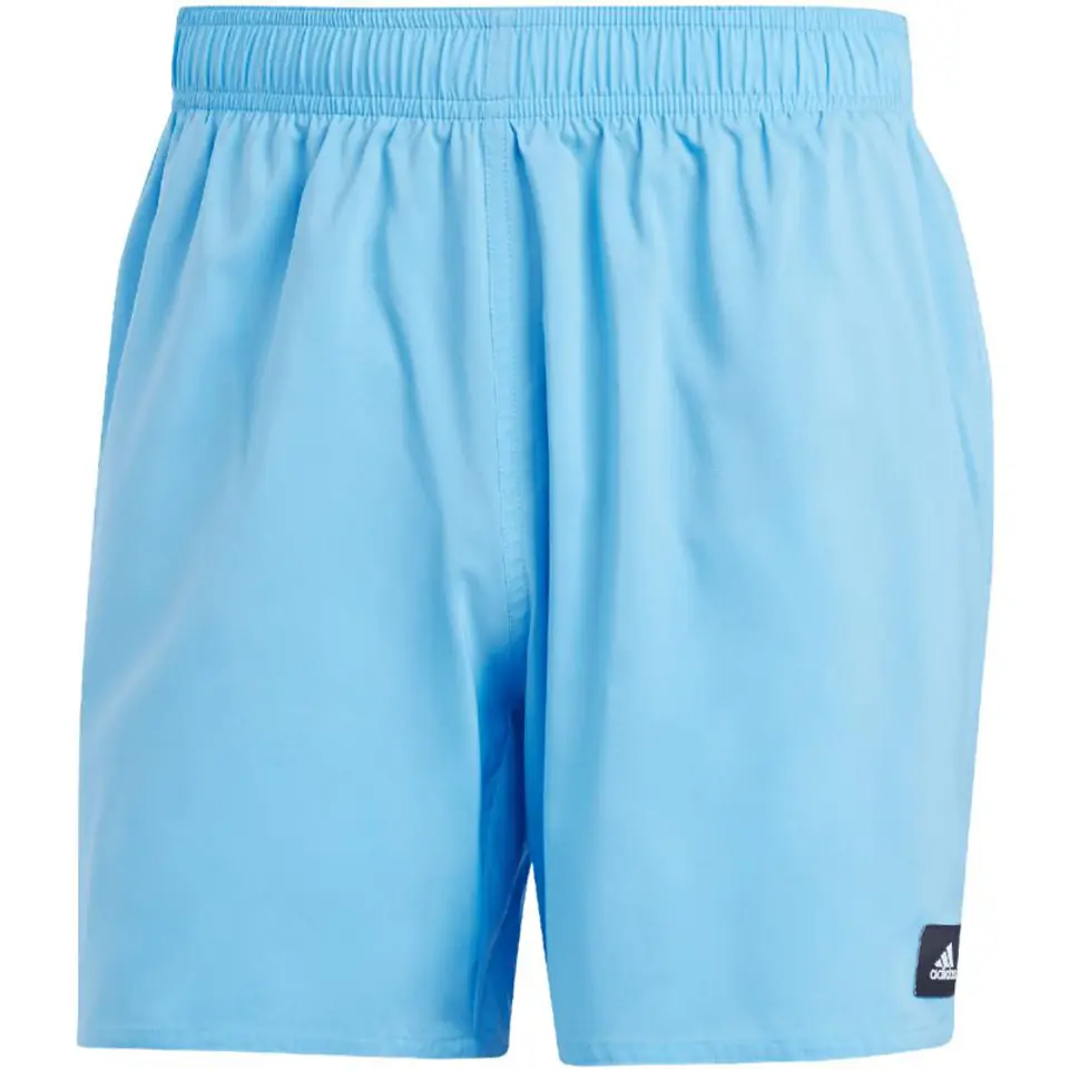 ⁨Spodenki kąpielowe adidas Solid CLX Short-Length M (kolor Niebieski, rozmiar L)⁩ w sklepie Wasserman.eu