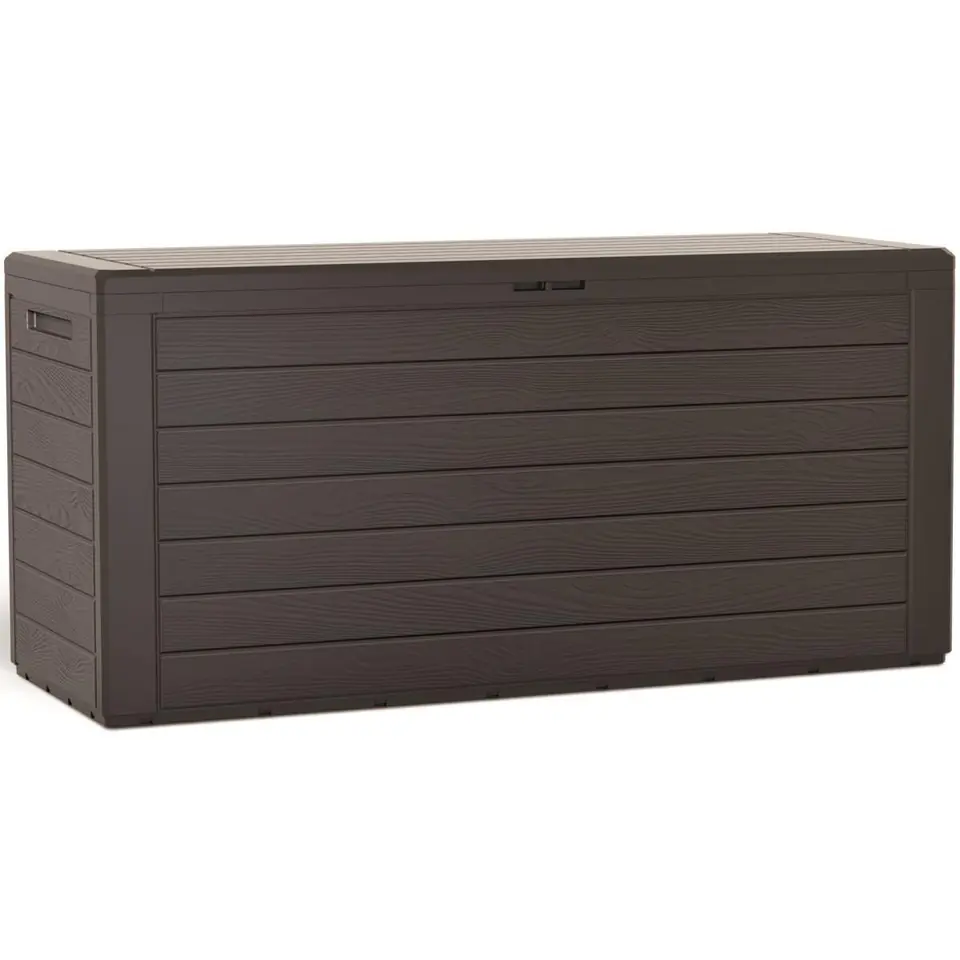 ⁨SKRZYNIA OGRODOWA 280L BRĄZ WOODEBOX⁩ w sklepie Wasserman.eu