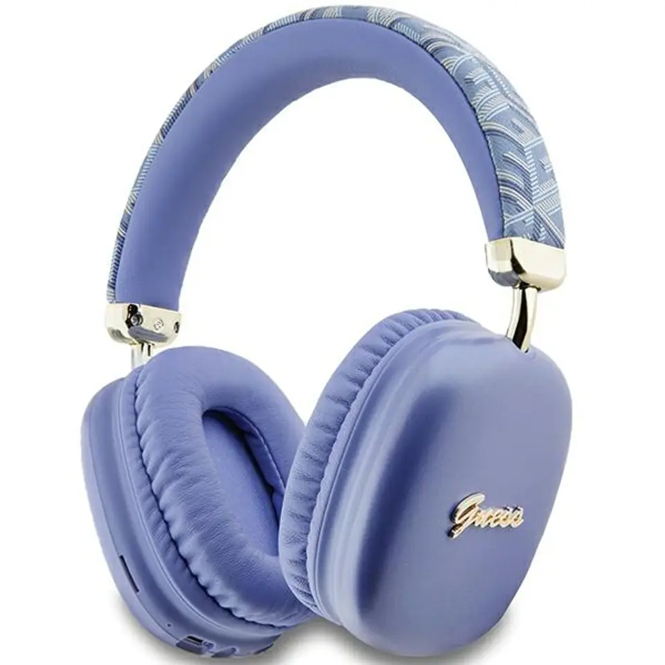 Guess słuchawki nauszne BluetoothGUBHK1GCTCSU fioletowy/purple Gcube Metallic Script Logo w sklepie Wasserman.eu