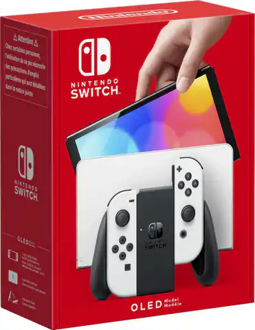 ⁨Nintendo Switch Oled White portable gaming console 17.8 cm (7") 64 GB Touchscreen Wi-Fi White⁩ at Wasserman.eu