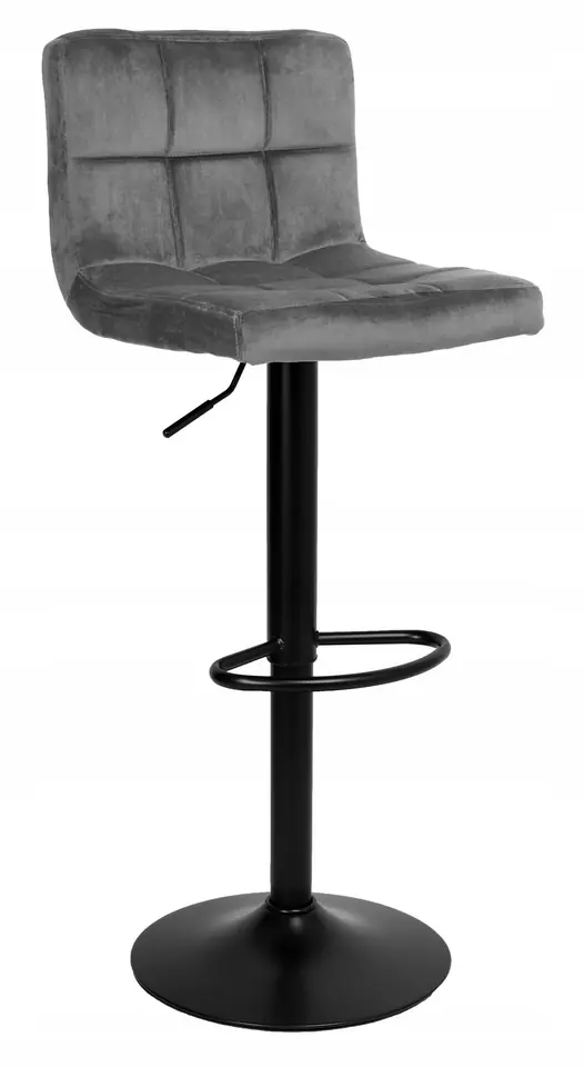 Hoker barowy Arako Black grafitowe Velvet w sklepie Wasserman.eu
