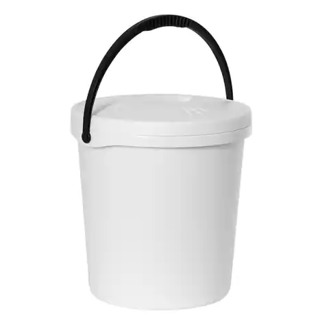 ⁨Bucket with lid white 16l Tadar⁩ at Wasserman.eu