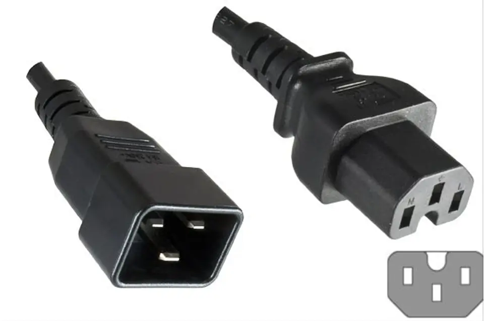 ⁨MicroConnect Power Cord C20 - C15 1.8m⁩ w sklepie Wasserman.eu