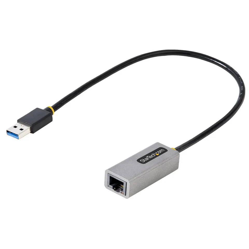 ⁨StarTech.com USB 3.0 to Gigabit Ethernet Network Adapter - 10/100/1000 Mbps, USB to RJ45, USB 3.0 to LAN Adapter, USB 3.0 Ethernet Adapter (GbE), 11in Attached Cable, Driverless Install⁩ at Wasserman.eu