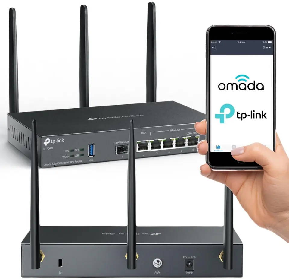 ⁨ROUTER TP-LINK VPN Omada AX3000 (ER706W)⁩ w sklepie Wasserman.eu