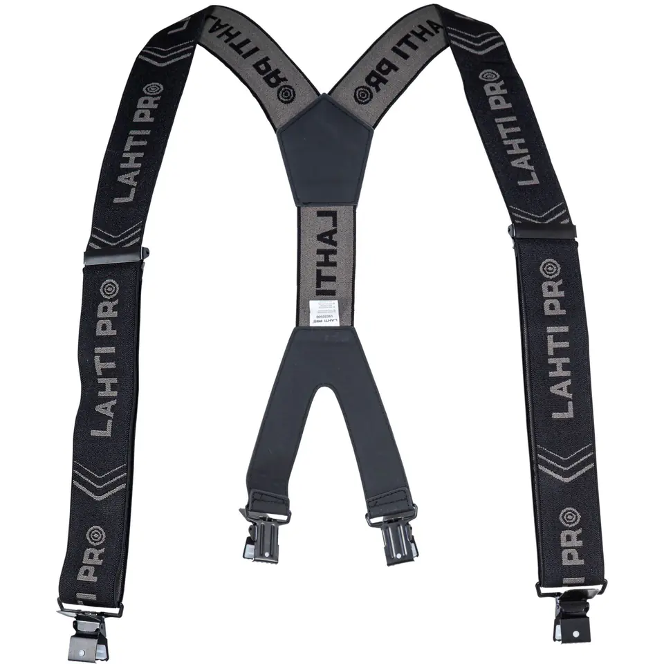 ⁨TROUSER BRACES, BLACK-GREY, ONE SIZE, LAHTI⁩ at Wasserman.eu