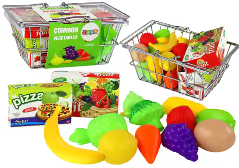 ⁨Koszyk Sklepowy Na zakupy Warzywa Owoce Spożywcze Metalowy⁩ w sklepie Wasserman.eu