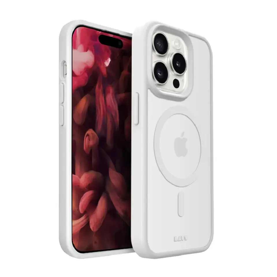 ⁨LAUT Huex Protect - obudowa ochronna do iPhone 15 Pro kompatybilna z MagSafe (white)⁩ w sklepie Wasserman.eu