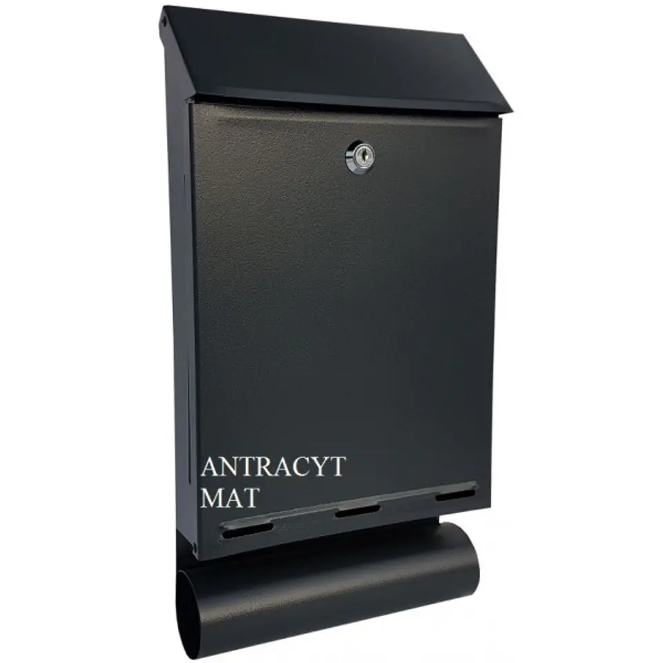 ⁨LETTERBOX WITH TUBE A-4T ANTHRACITE⁩ at Wasserman.eu