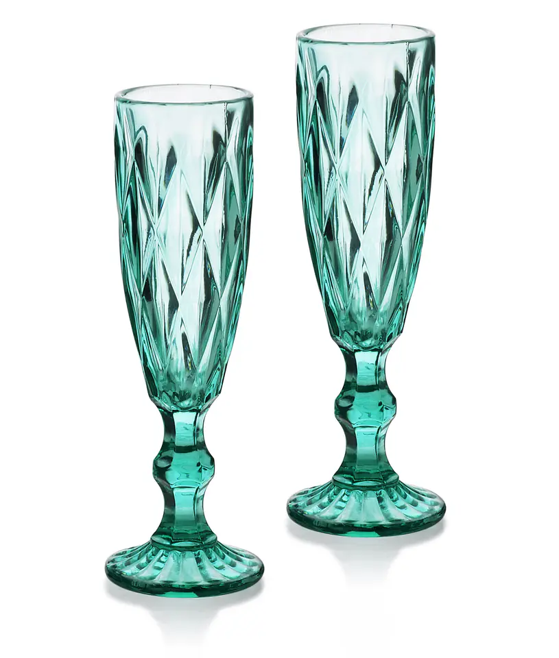 ELISE TURQUISE Komplet 6 kieliszków szampan 180ml w sklepie Wasserman.eu