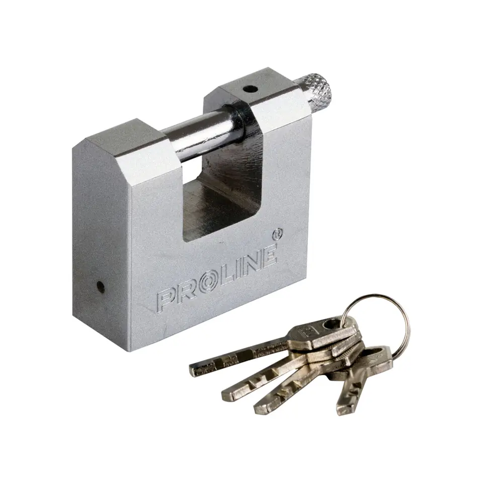 ⁨REINFORCED CAST IRON PADLOCK 90MM HARD. EL. KEY PROLINE⁩ at Wasserman.eu