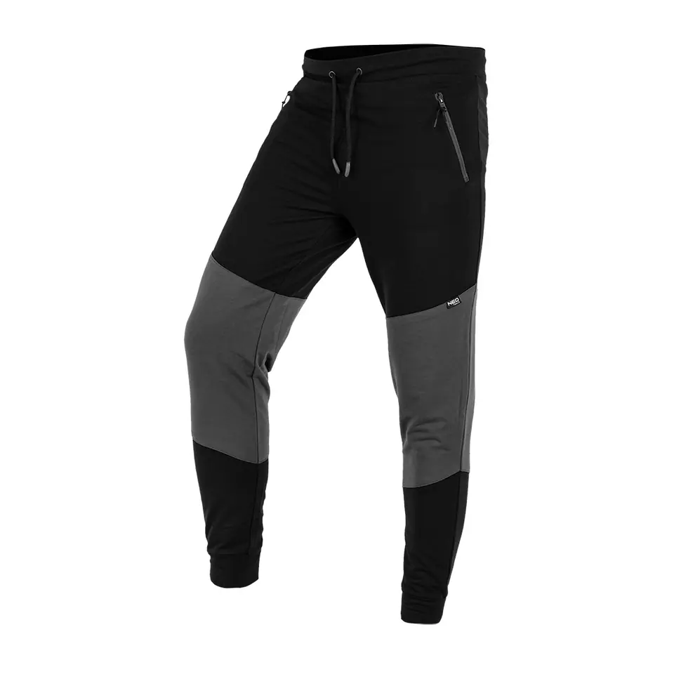 ⁨Spodnie dresowe COMFORT, czarno-szare, rozmiar S⁩ w sklepie Wasserman.eu